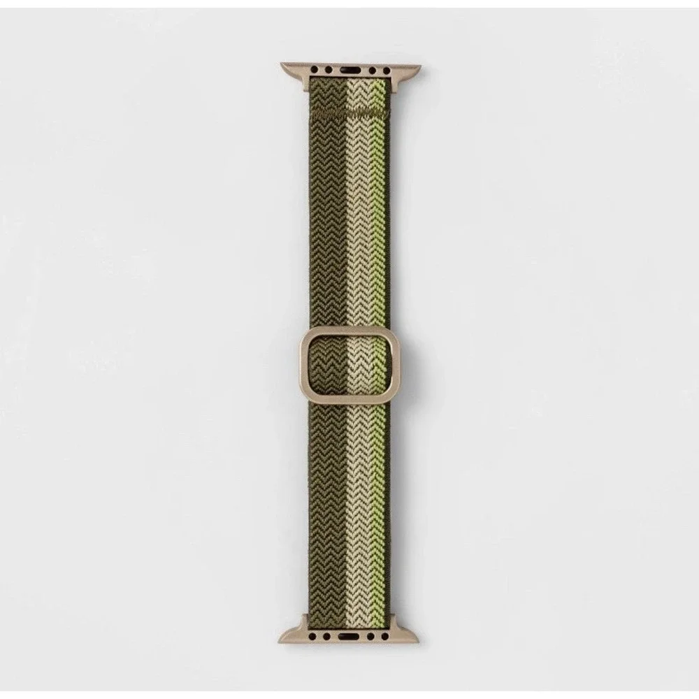 Heyday Apple Watch Band 42-49mm Sage Olive Elastic Adjustable Fits 135-215 mm